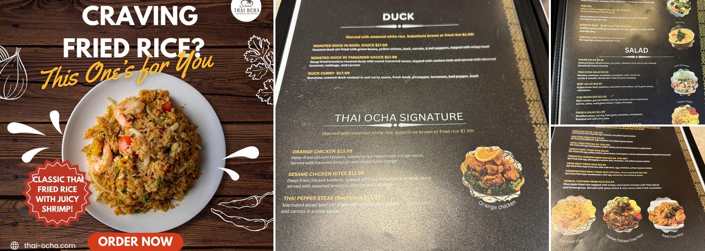 Thai Ocha Menu