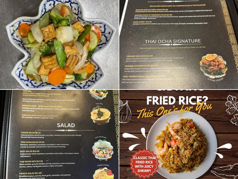 Thai Ocha Menu