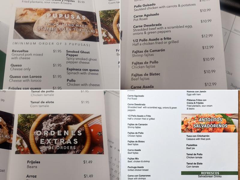 Usuluteco Restaurant Menu