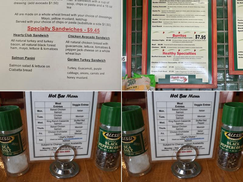 Strawberry Fields Cafe Menu