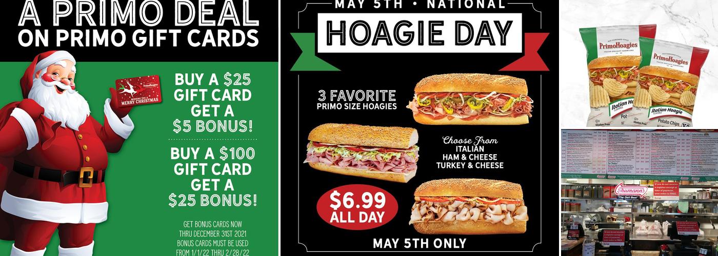 PrimoHoagies Menu