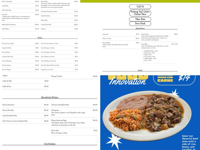 Reyna's Deli Menu