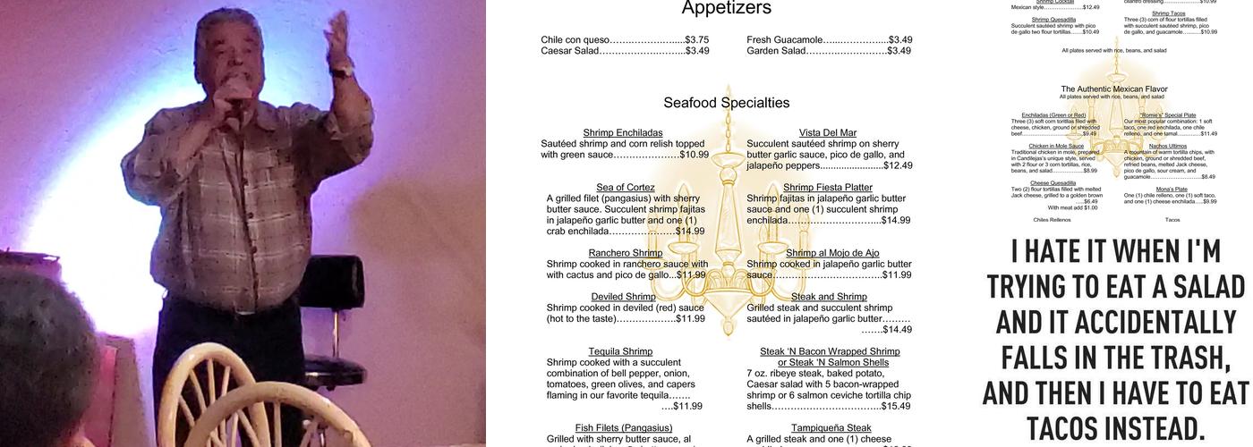 Candilejas Restaurant Menu