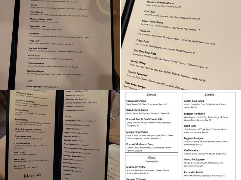 Portabellos of Kennett Square Menu
