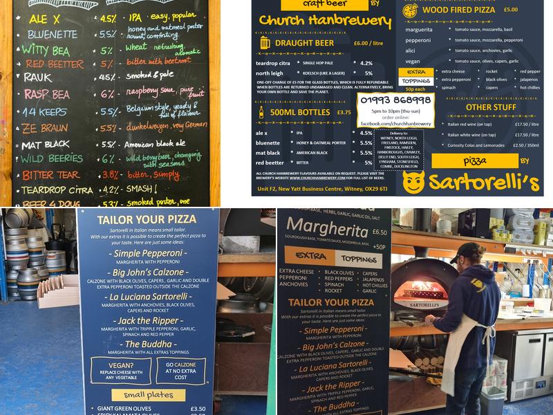 Sartorelli's Pizza Menu