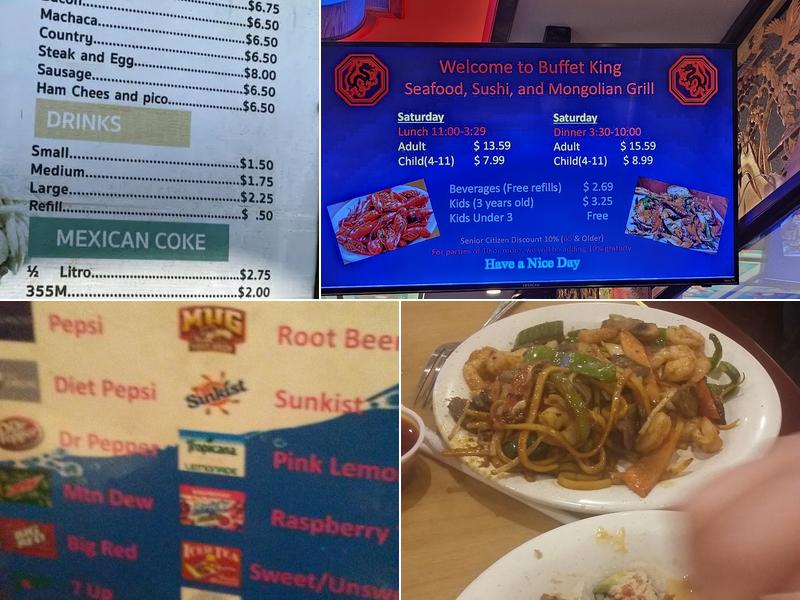 Buffet King Menu