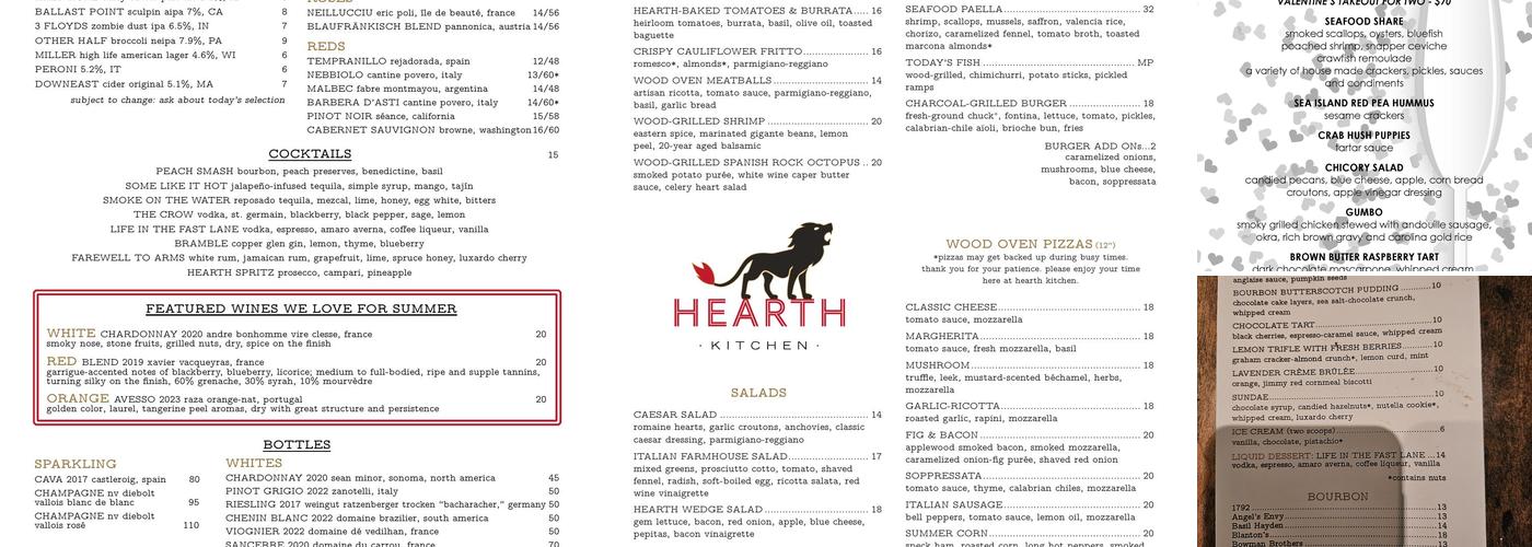 Hearth Kitchen Kennett Square Menu