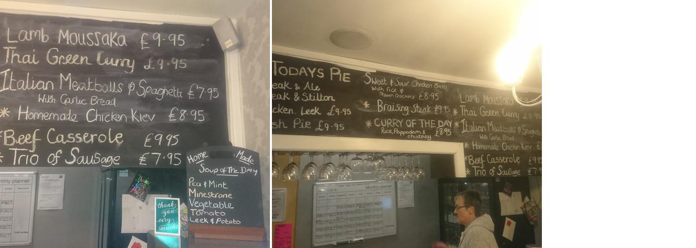 Old Chequers Inn Menu