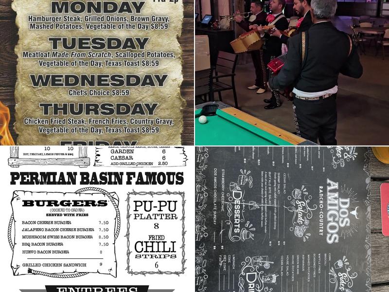 Dos Amigos Menu
