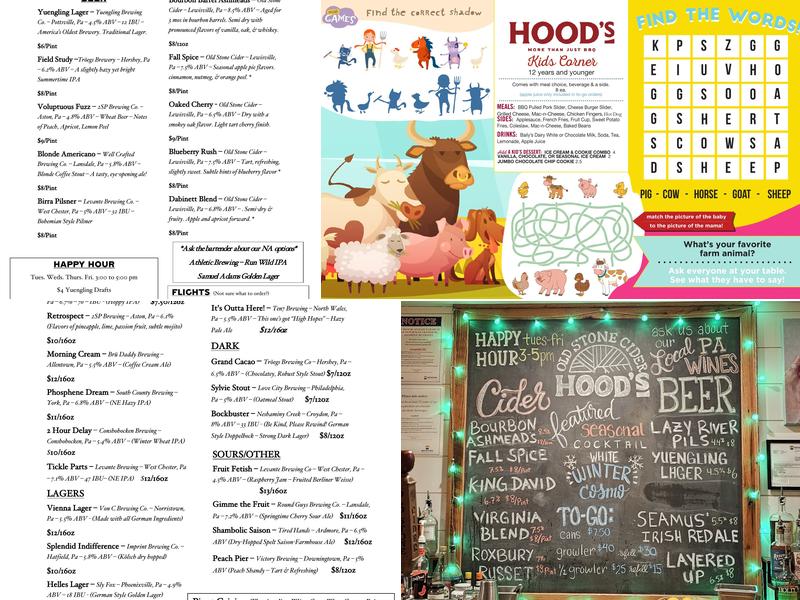 Hood's BBQ Menu