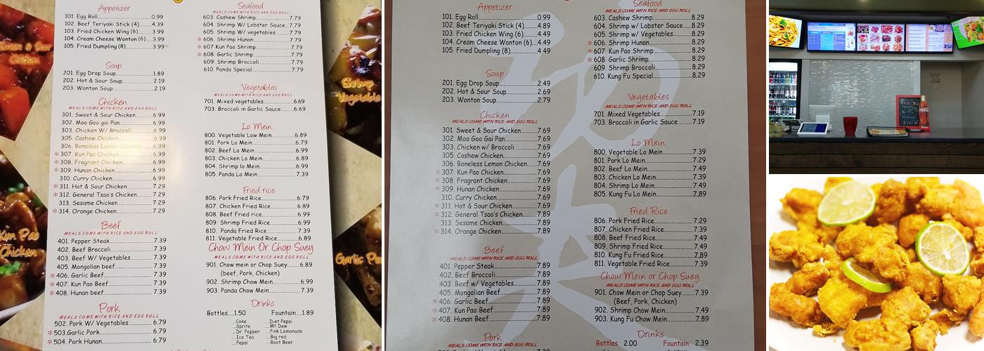 Kung Fu Kitchen Menu