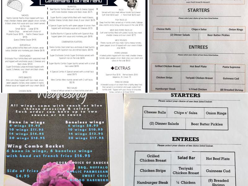 Cattleman's at the Club Menu