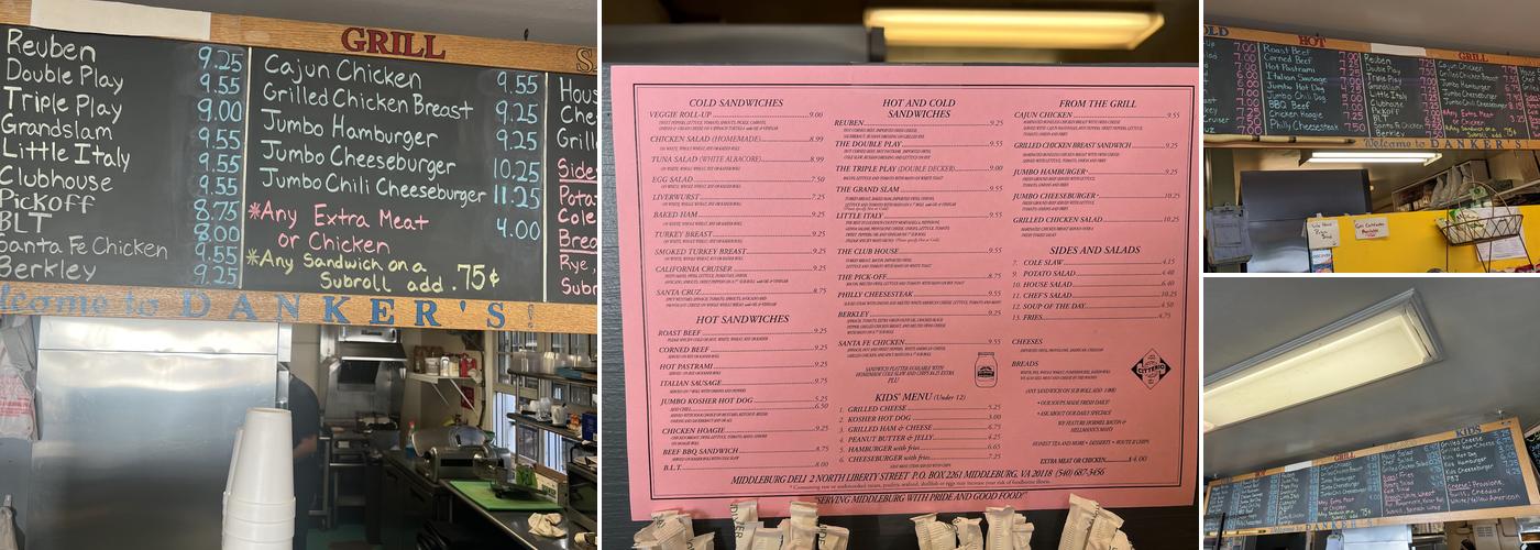 Middleburg Deli Menu
