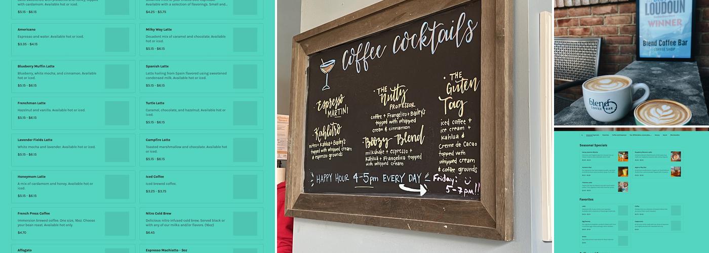 Blend Coffee Bar Menu