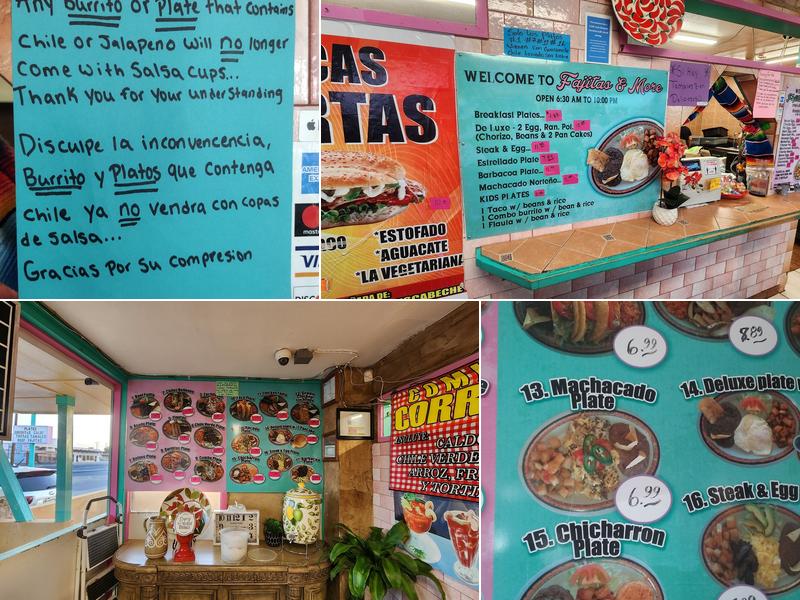 Fajitas & More Menu