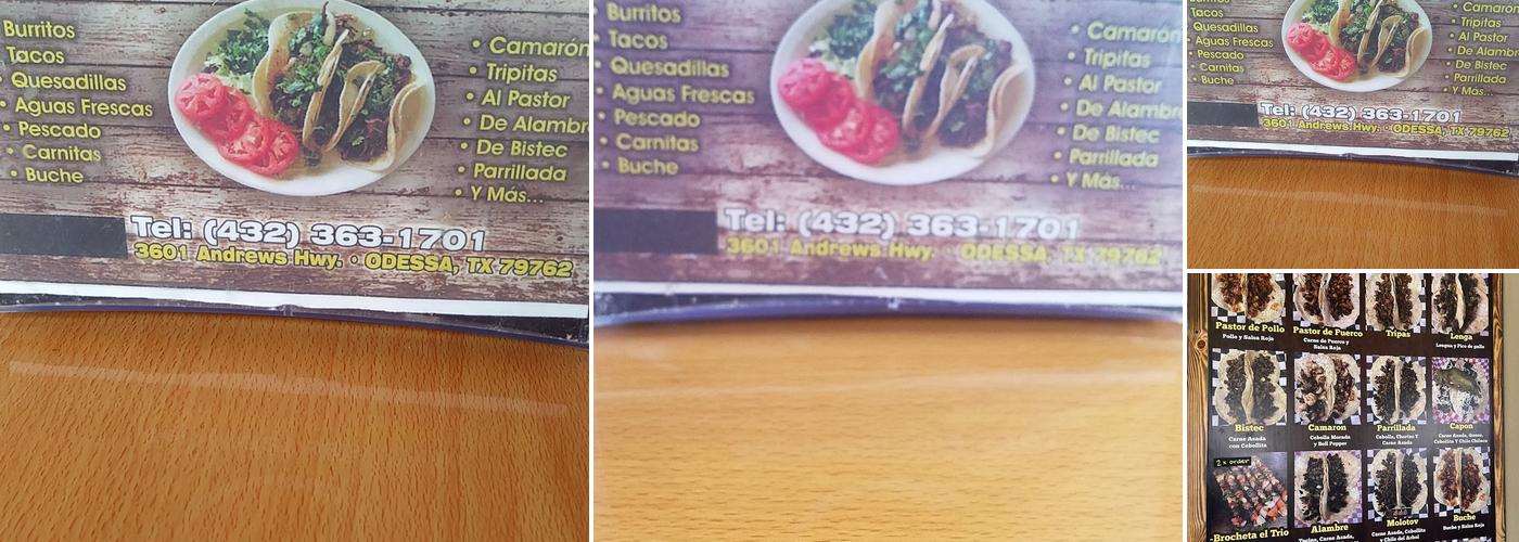 Twisters Tacos Menu