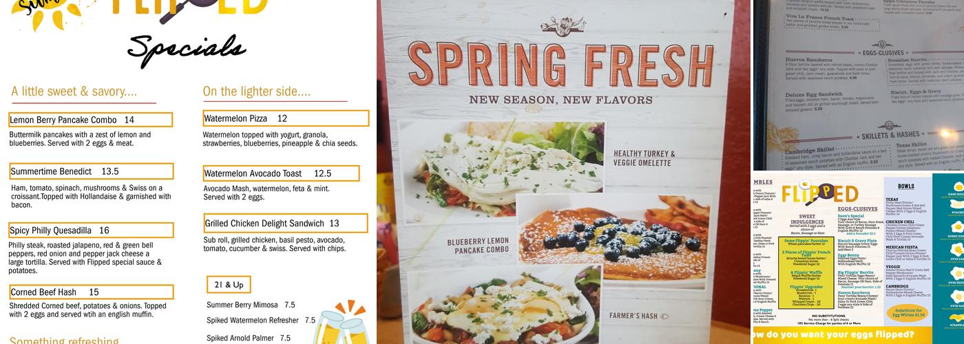 Flipped Breakfast & Brunch Menu