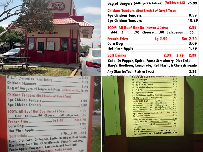 Short Stop Menu