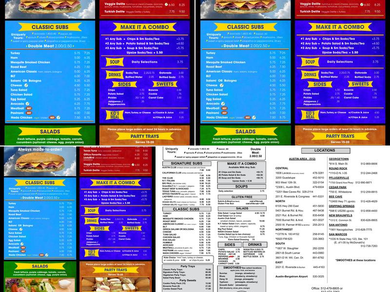 ThunderCloud Subs Menu