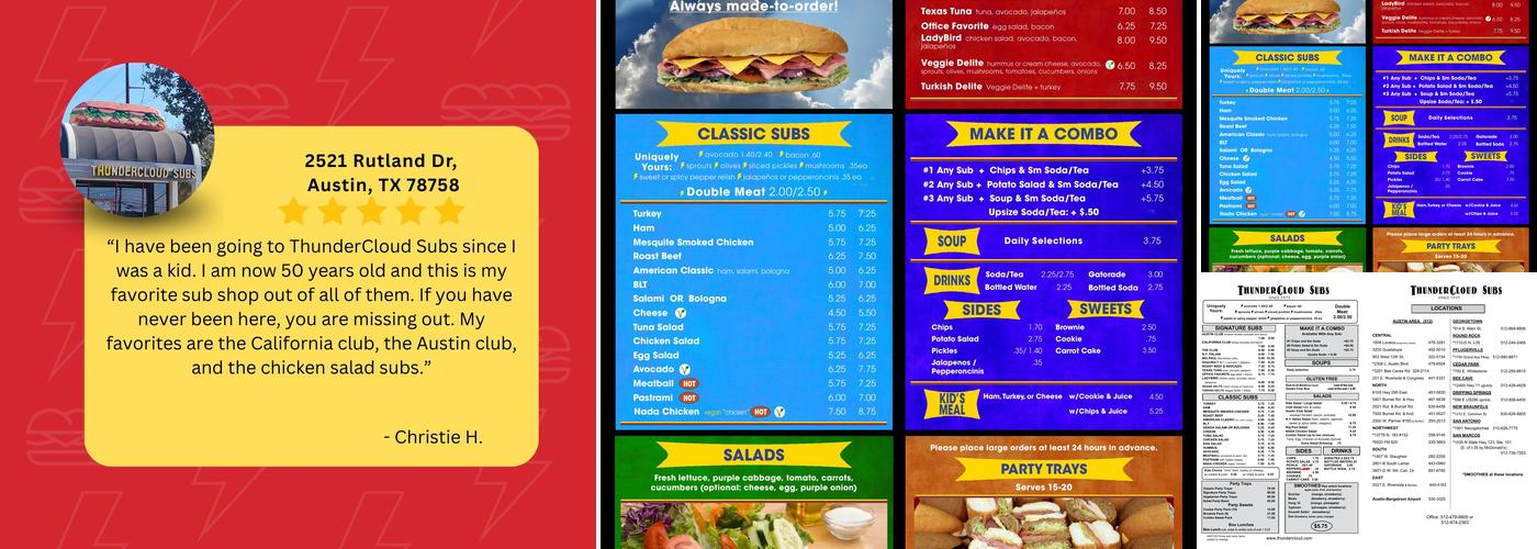 ThunderCloud Menu