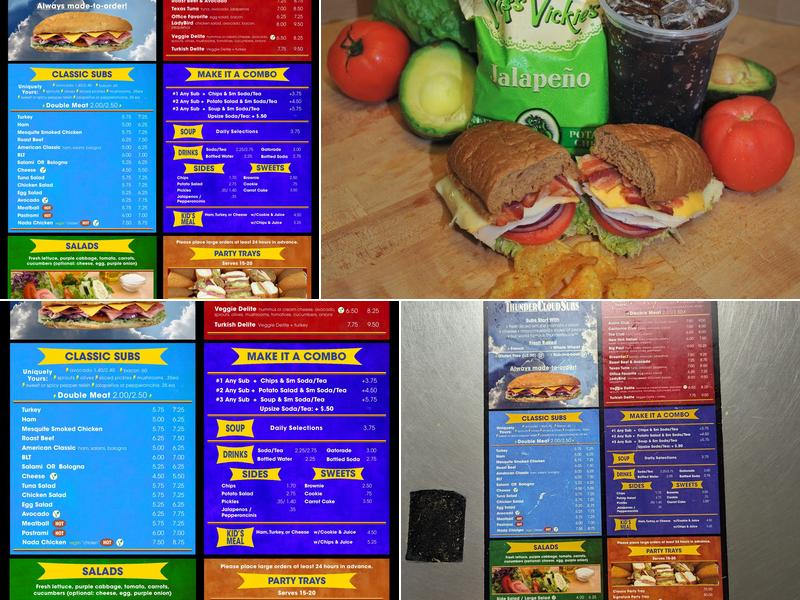 ThunderCloud Subs Menu