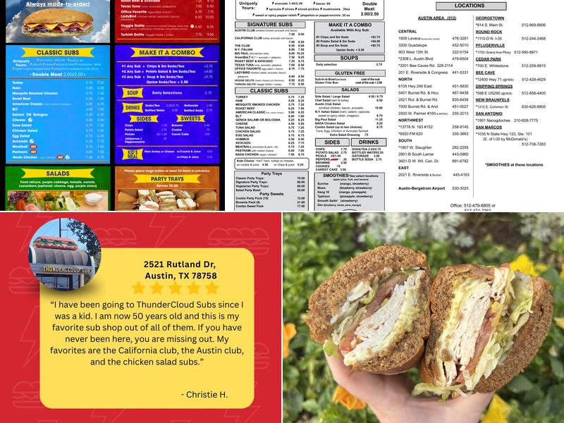 ThunderCloud Subs Menu