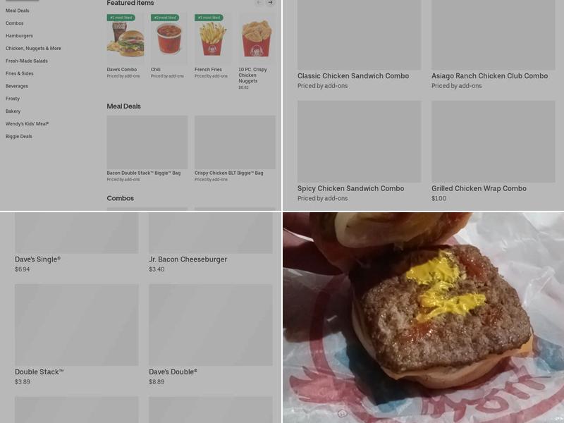 Wendy's Menu