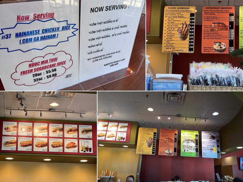 Baguette House & Cafe Menu