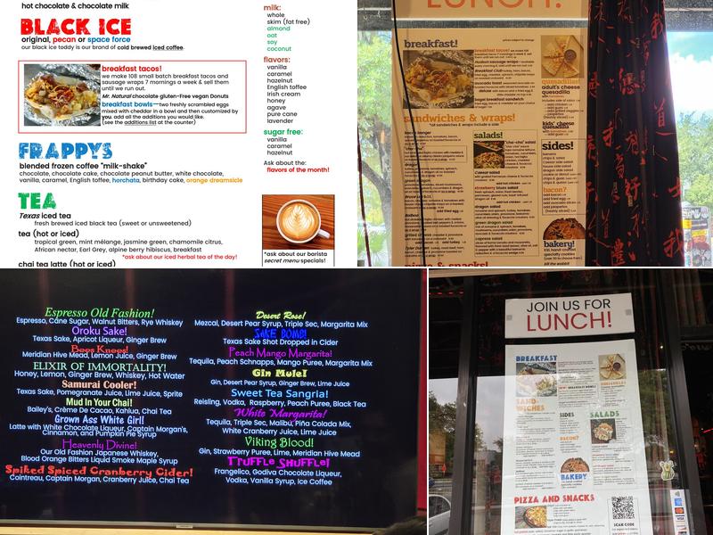 Kick Butt Coffee Menu