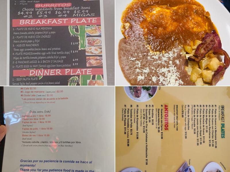 El Rinconcito Menu