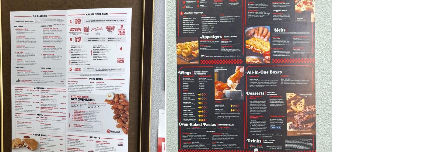 Pizza Hut Menu