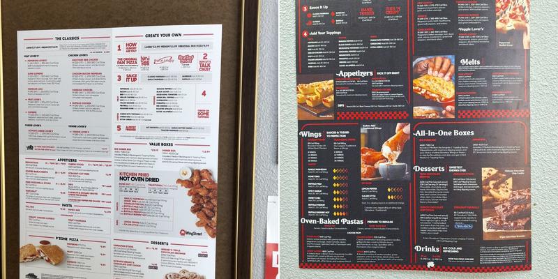 Pizza Hut Menu