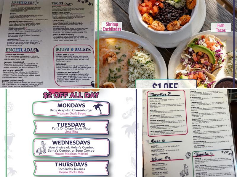 Baby Acapulco Restaurant Menu