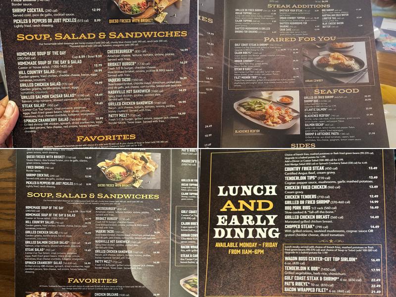 Saltgrass Steak House Menu
