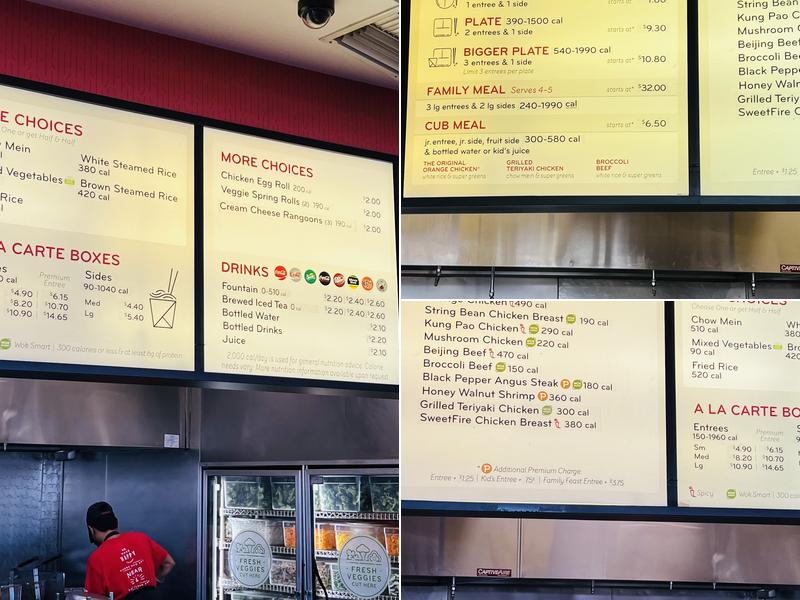 Panda Express Menu