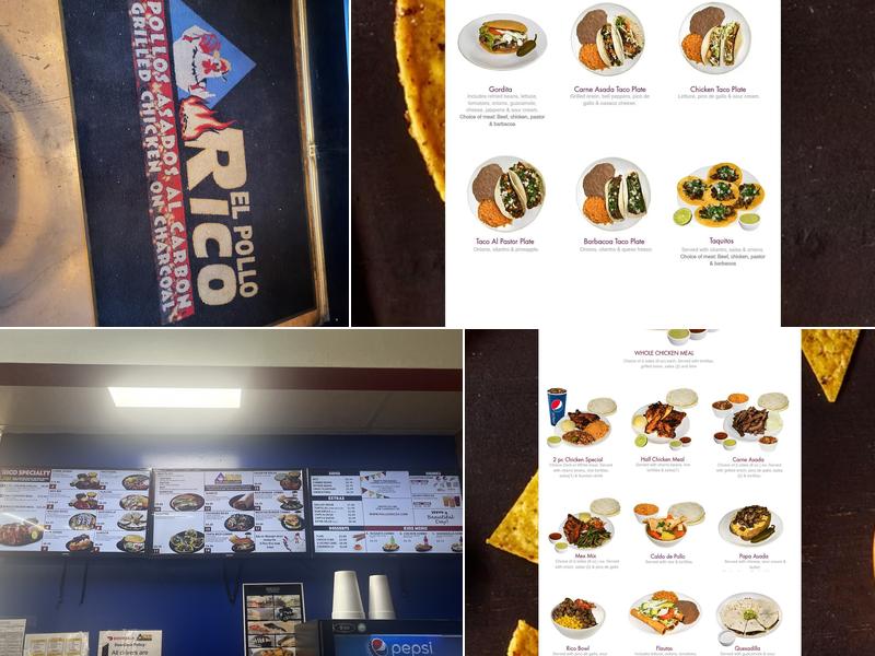 El Pollo Rico Menu