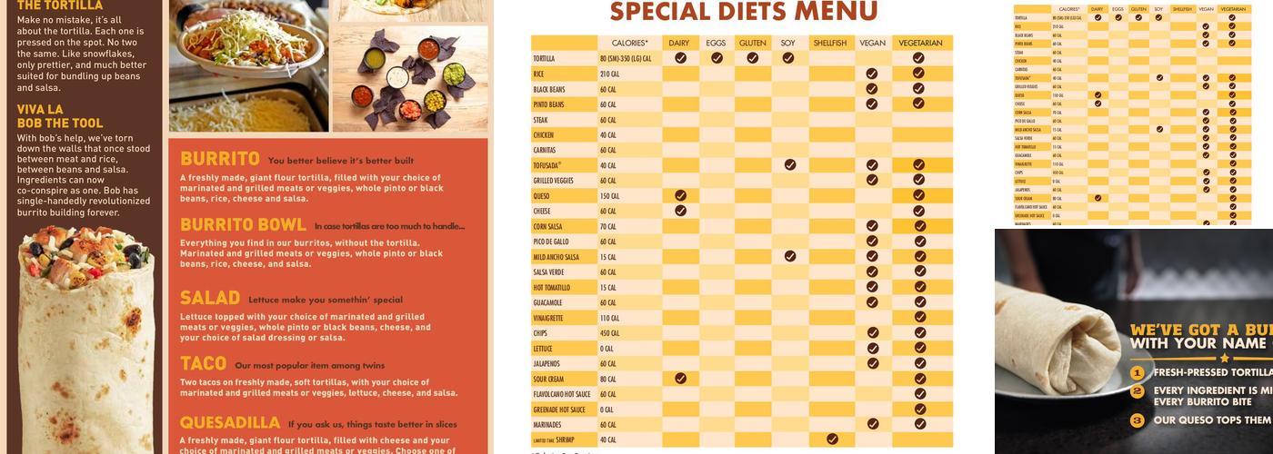 Pancheros Mexican Grill - Glassboro Menu