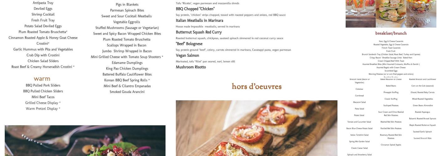 Rode's Catering Menu