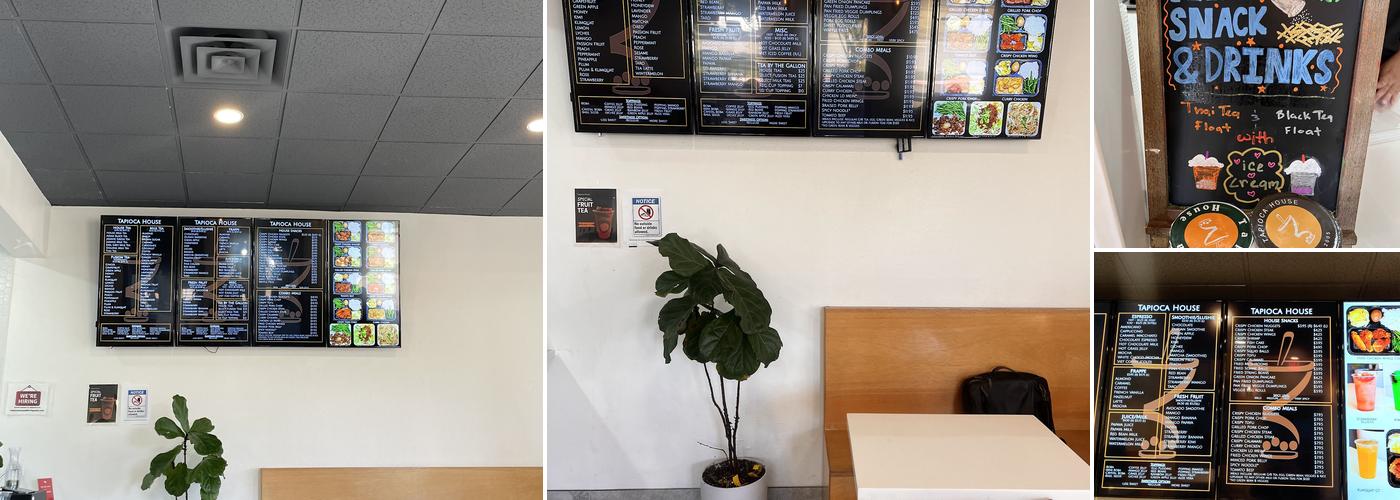 Tapioca House Menu