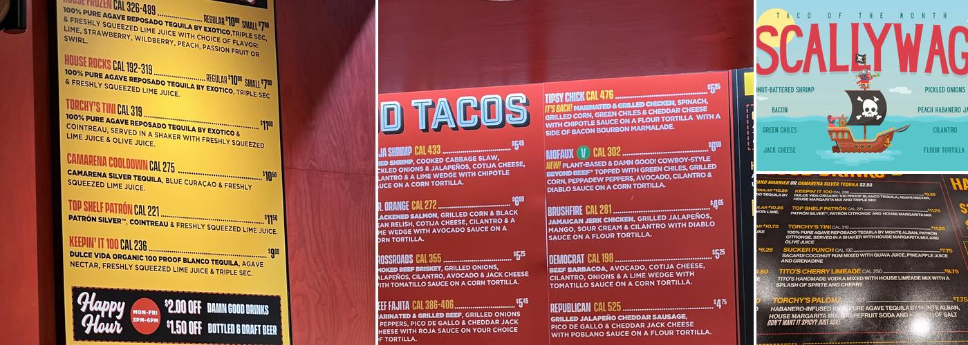 Torchy's Tacos Menu