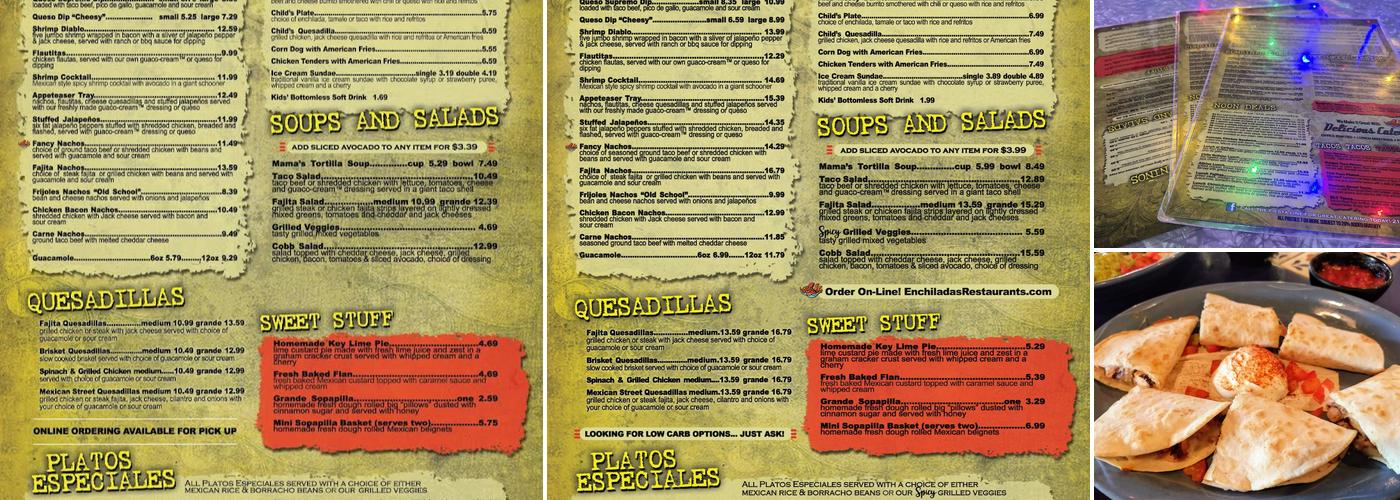 Enchilada's Restaurant Menu