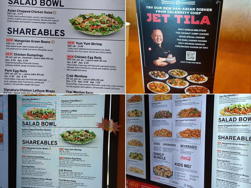 Pei Wei Asian Kitchen Menu