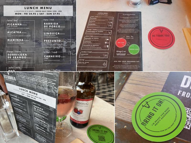 Estabulo Rodizio Bar & Grill - Darlington Menu