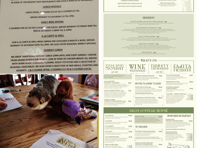 The Otter And Fish Menu