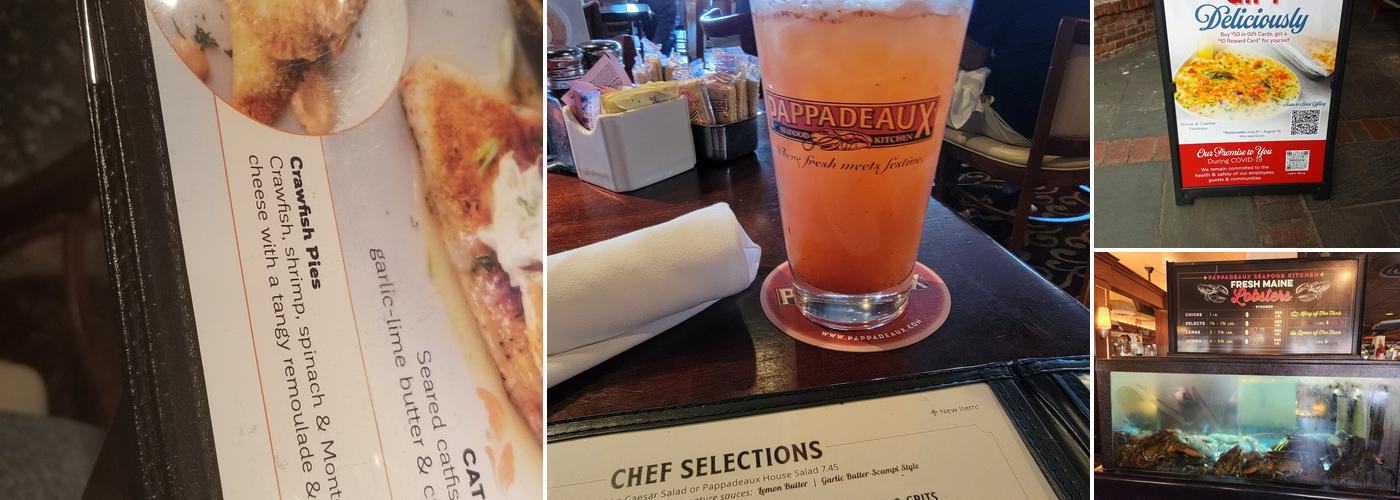 Pappadeaux Seafood Kitchen Menu