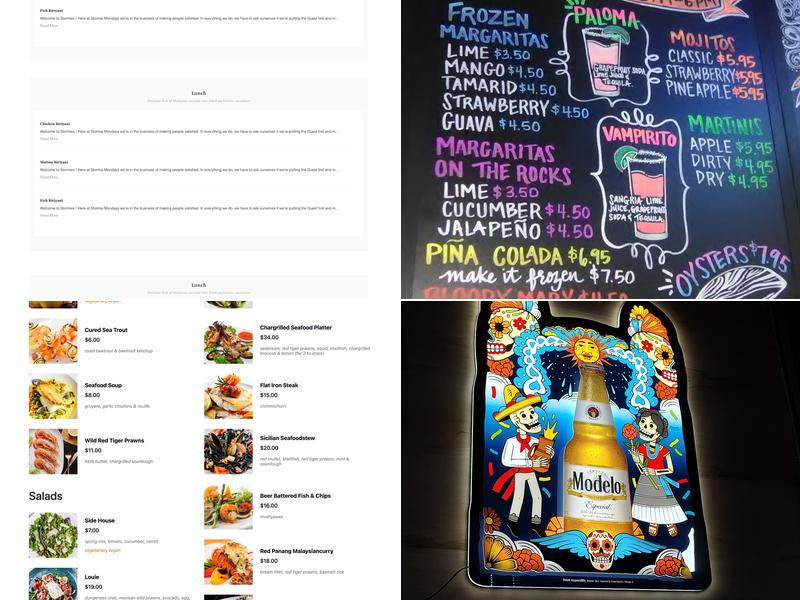 Interurban Food and Bar Menu