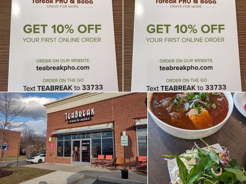 Teabreak Pho & Boba Sterling