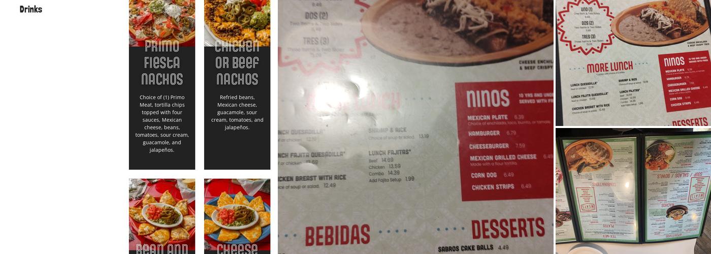 Posados Menu