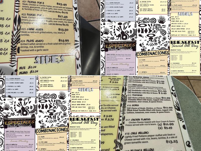 Don Juan Mexican Restaurant Menu