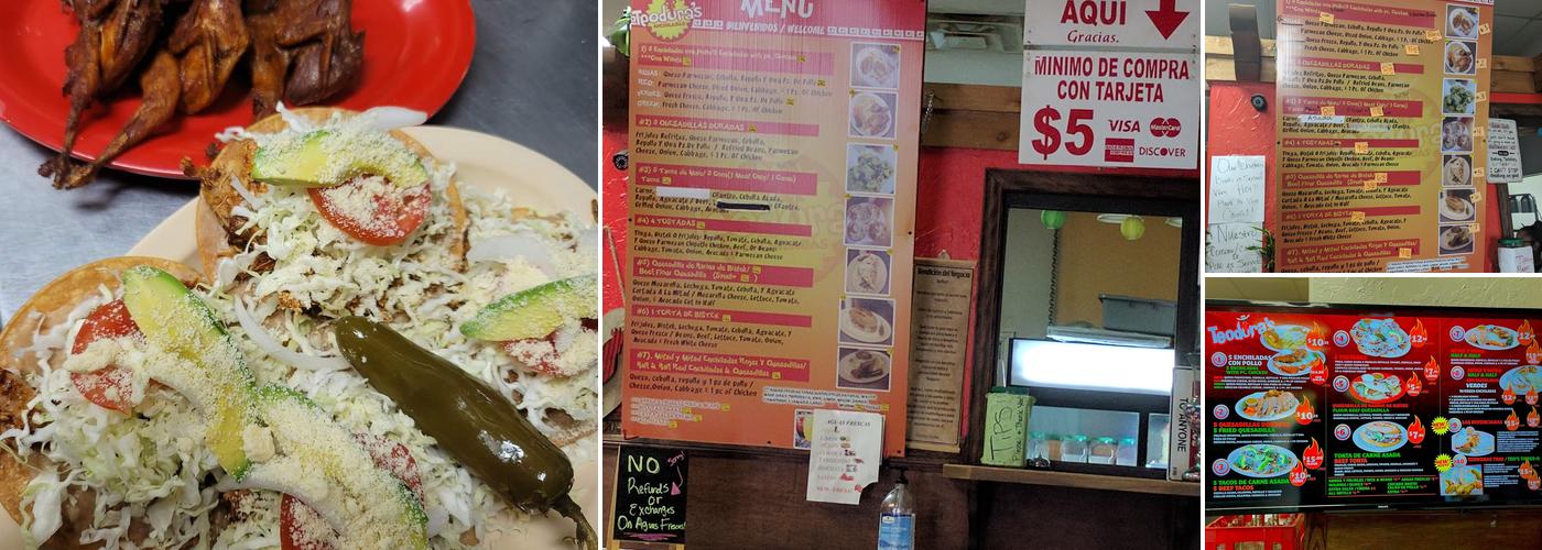 Teodora's Enchiladas Menu